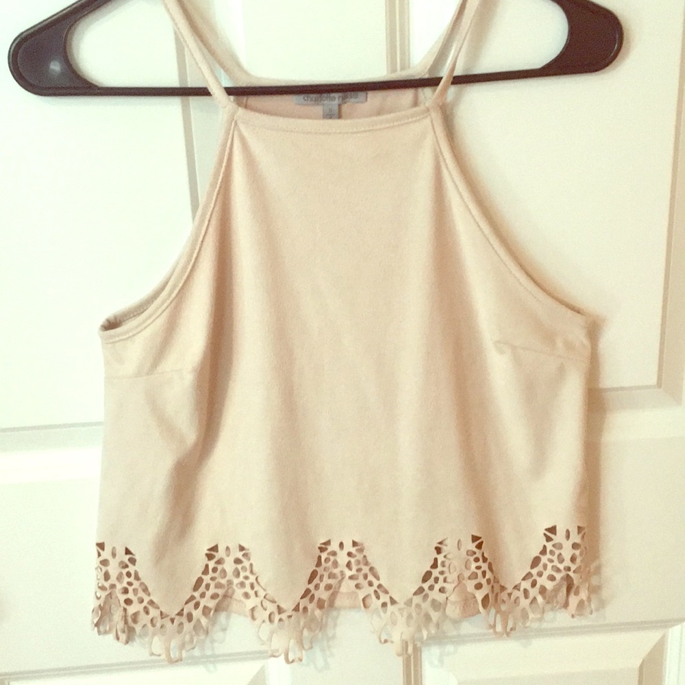 Cream Crop Top